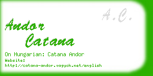 andor catana business card